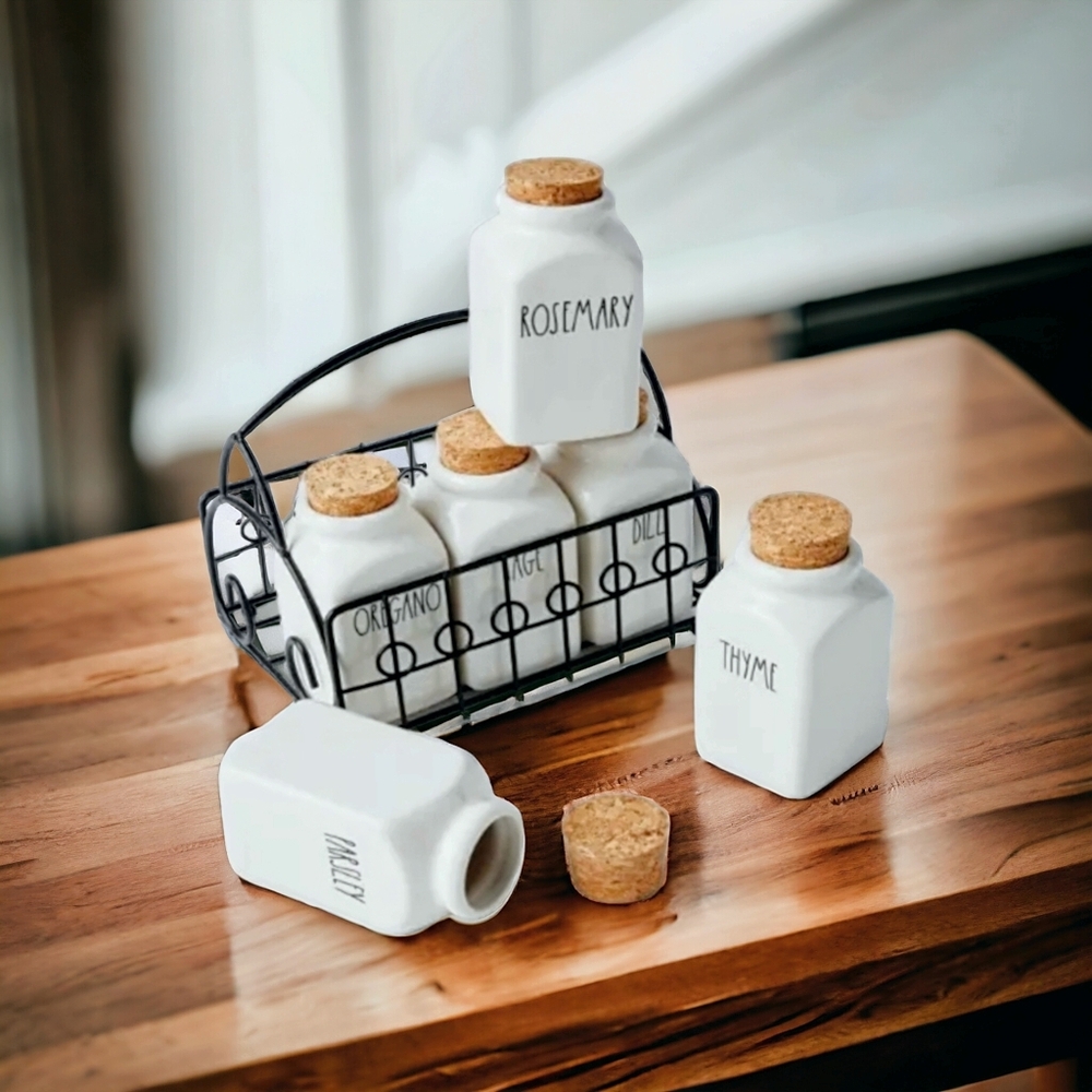 Rae Dunn by Magenta 6 Jar Spice Rack (Spice Rack)